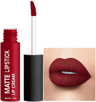 Yuency Non Transfer Liquid Waterproof Matte Lipstick(red velvet, 6 ml)