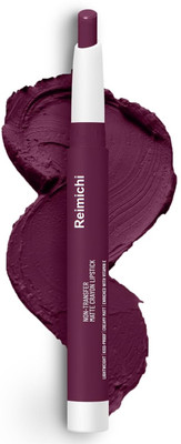 REIMICHI Soft Matte Finish & Lightweight Formula Lipstick(Deep purple, 3.5 g)