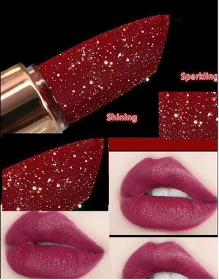 GABBU SHINE SHIMMER GLITTER SOFT CRAYON MATTE LIPSTICK(SHIMMERY DEEP PINK, 3.6 g)