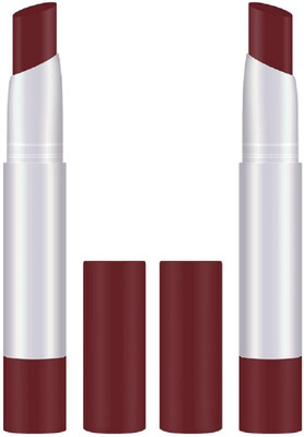 Neycare LIGHT WEIGHT COLOR SHADE NEW MAROON LIPSTICK PACK OF 2(red, maroon, 8 g)