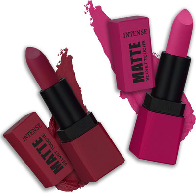 Perpaa Creamy Matte Lipstick Highly Pigmented with Vitamin E Long Lasting(Pink Passion, Moody Maroon, 7 g)