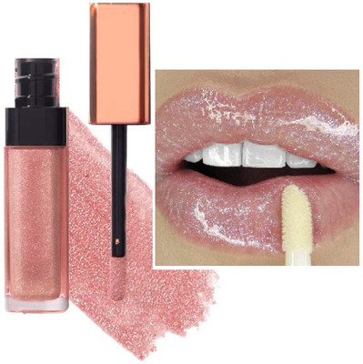 tanvi27 Plump Lightweight Mattalic Lip Gloss With High Shine Glossy Finish(Semi Pink, 6 ml)