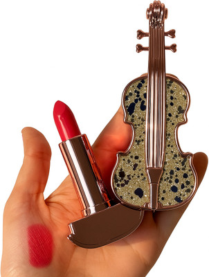 BAJAJ BEAUTY SHOP Korean Luxury Violin Shape Lipstick – Long Lasting, Moisturizing & Matte Finish(Multi, 10 ml)