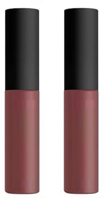 Luipui BROWN SHADE INTENSE LIQUID LIPSTICK WATERPROOF PACK OF 2(Brown, 12 g)