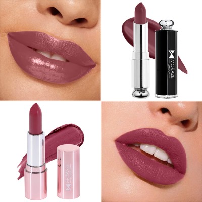 MORAZE Pack Of 2 Stick Creamy Lipstick Waterproof Long-Lasting(Sweet Rose+s Sucess)(Stick-aadict-Pack of 2, 8.5 g)