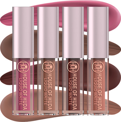 House Of Huda Professional Matte Minis Red Edition Liquid Lipstick(Multicolor, 7.5 ml)
