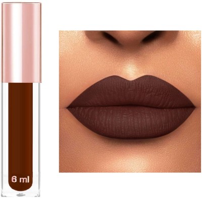 Latixmat MATTE FINISH & SMUDGE PROOF & KISS PROOF LIQUID COFFEE LIPSTICK(COFFEE, 3 ml)