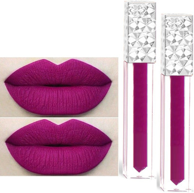 ADJD Combo Non-Drying Transfer-proof Liquid Matte Lipstick Long-Lasting(MAGENTA PINK, 10 ml)