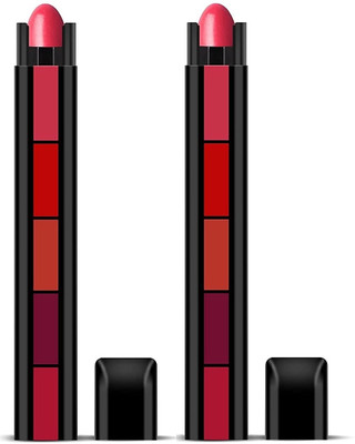 REIMICHI 5 Multicolor creamy lipstick waterproof and long lasting(Multicolor, 15 g)