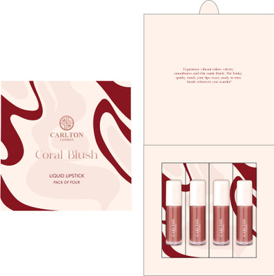 CARLTON LONDON Coral Blush Pack 4 Taupe Mauve-CLGCBL4_1.7ml(Taupe Mauve, 4 ml)