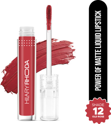 Hilary Rhoda Power Of Matte Liquid Lipstick | Buildable Colour | Long Lasting & Smudge Proof(Shade-12, 3 ml)