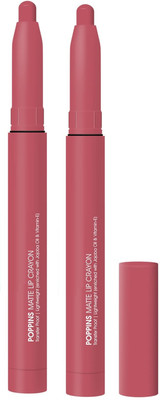 ADJD Combo Matte Lip Crayon Lipstick Non Transfer Smudge Proof Rose ice(Rose ice, 6 g)