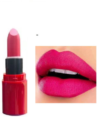 Luipui new lipstick crayon form pink matte finish long lasting easy to carry pack of 1(pink, 6 g)