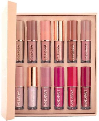 MR. HUDA Handiyan lipstick set- 12 long lasting & Liquid Matte Lipstick Set - Waterproof.(The Swiss Glossy Matte Pigmented Liquid Lipstick Edition, 60 ml)