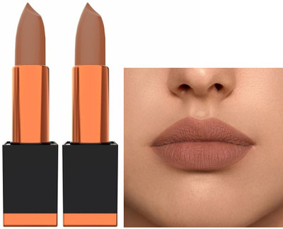 REIMICHI Combo Glam Look Matte Lipstick Plump, Impactful All-Day Glamour Send brown(Send brown, 7 g)