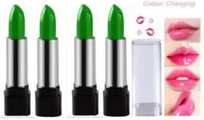 Luipui LONG LASTING PINK MATTE LIPSTICK WATERPROOF PACK OF 4(color change, 16 ml)