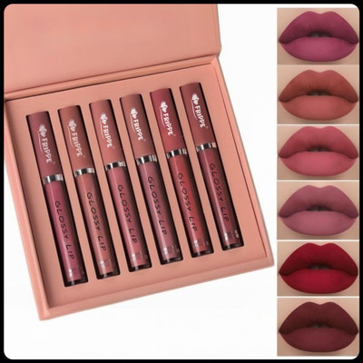 FRIPPE AANon Transfer Waterproof Longlasting Liquid Matte Mini Lipstick Combo Pack Of 5(Multicolor, 14.4 g)