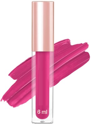 AFARAXIA Smooth Matte Liquid Lipstick Smooth Lip Color Weightless Matte Finish(Magenta Pink, 6 ml)