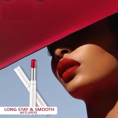 tanvi27 Non-Transfer Kiss Proof Long Stay & Smooth Hot Red Lipstick(Hot Red, 5 g)