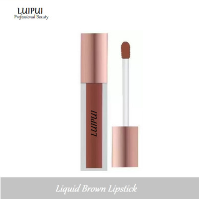 Luipui Premium Matte Brown Liquid Lipstick / Matte Finish , Long lasting(BROWN, 6 ml)