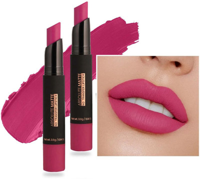 tanvi27 New Multi Use Velvet Matte Finish & Proof Bright Pink Lipstick(Bright Pink, 7 g)