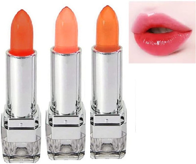 manasona Jelly Lipstick Color Change Lip Gloss Moisturizing Lasting Lipstick Lip Balm Candy(Pack of: 3, 10.8 g)