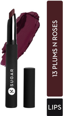 SUGAR Cosmetics Matte Attack Transferproof Lipstick(13 Plums N Roses (Deep Reddish Plum), 2 g)