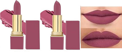 Luipui NON-TRANSFER WATERPROOF MATTE LIPSTICK 2 PACK(PEONY, 8 ml)
