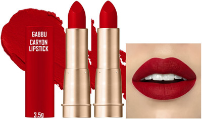 GABBU Red Non Transfer Crayon Lipstick Matte Finish(red, 7 g)