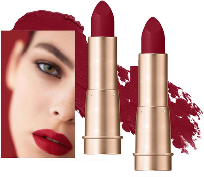 tanvi27 New Transferproof & Smudge Proof Full Coverage Red Lipstick(Red, 3.5 g)