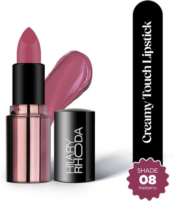 Hilary Rhoda Creamy Touch Lipstick | Highly Pigmented | Long Lasting & Keeps Lip Moisturising(Raspberry - Shade 08, 4 g)