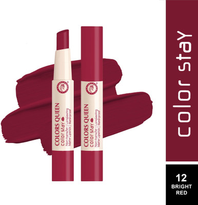COLORS QUEEN Color Stay Non Transfer Matte Lipstick(Bright Red, 2.1 g)