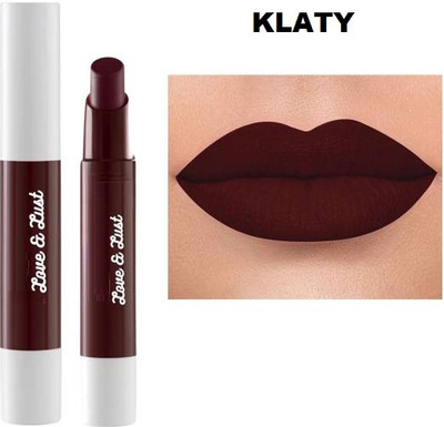 klaty Non Transfer,12Hrs.Stay waterproof Matte Crayon (Dark Maroon) Lipstick 36(Maroon, 3 g)