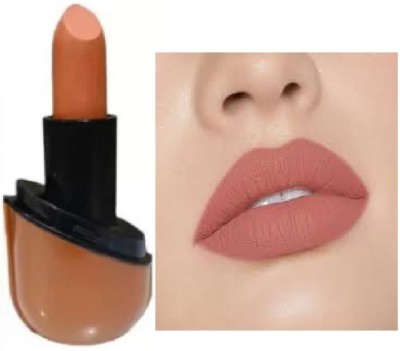 Luipui AWESOME SMOOTH LIGHT BROWN MATTE FINISH LIPSTICK WATERPROOF(BROWN, 6 g)