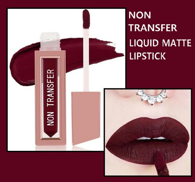 AEPRUY Smudge Proof Liquid lipstick matte waterproof(DEEP MAROON, 4 ml)