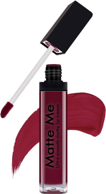 Yuency New Smudge Proof & Kiss Proof Dark Maroon Matte Lipstick(maroon, 6 ml)