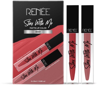Renee Stay With Me Duo Desire For Brown & Hunger For Berry 5ml each(Desire For Brown, Hunger For Berry, 10 ml)