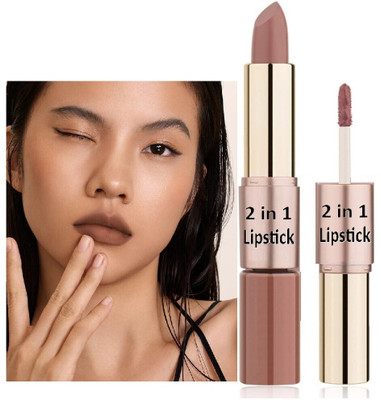 AEPRUY 2 IN 1 LIPSTICK MATTE LIQUID CRAYON BEST SMUDGE PROOF AND WATER PROOF(BROWN, 8 ml)