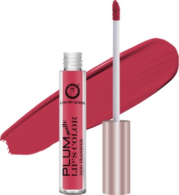 COLORS QUEEN Plum Matte Lips Color Water Proof Non Transfer Liquid lipstick(Cherry Blossom, 7 g)