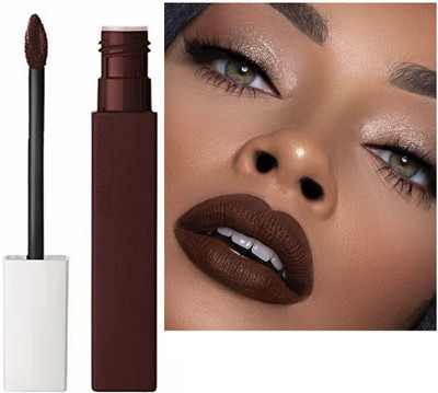AFARAXIA Non Transfer Smudge Proof Longlasting Sensational Liquid Matte Lipstick(Brown, 3.8 g)
