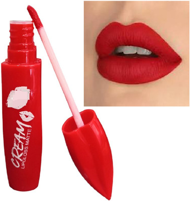 Luipui new red liquid matte finish lipstick pack of 1 waterproof(red, 6 ml)