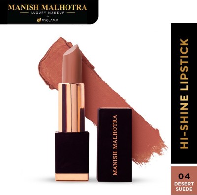 MyGlamm Manish Malhotra Beauty Hi-Shine Lipstick(Desert Suede, 4 g)