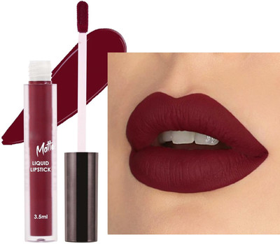 GABBU Non Transfer Matte Liquid Lip Color | Long Lasting(Maroon, 3.5 ml)