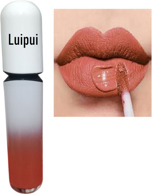 Luipui lightweight lip makeup brown lipstick in liquid pack of 1(brown, 6 ml)