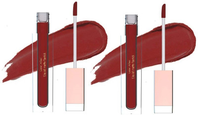 MYEONG Non Drying Deep Red Color Matte Finish Liquid Lipstick(Red, 12 ml)