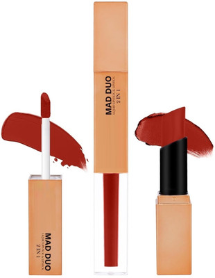 GABBU Best 2 In 1 Liquid Lipstick with Lipstick For Women(red, 7 g)