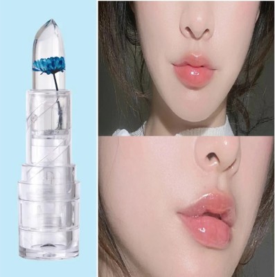 REIMICHI New Waterproof Flower Lipstick Jelly Flower Transparent Color Changing Lipstick(blue, 3.6 g)