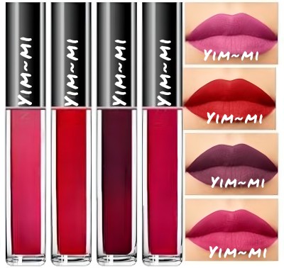 yim~mi Beauty Waterproof Lip Comfort Matte Liquid Lipstick(multicolor, 16 ml)