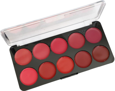DARYUE Lip Palette With 10 Pigmented Colors |Creamy Matte Finish Lip Colors(multi color, 10 g)