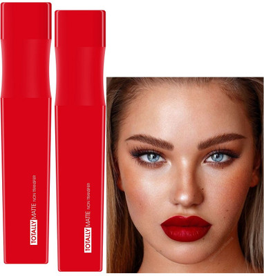 GABBU Totally Matte Non Transfer Liquid Lipstick(red, 15 g)